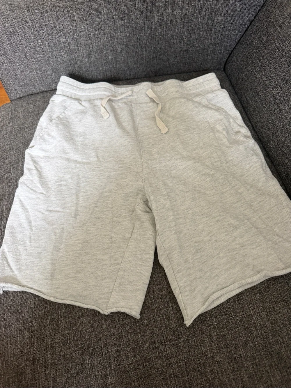 Original Use Men's Light Gray Athletic Drawstring Shorts